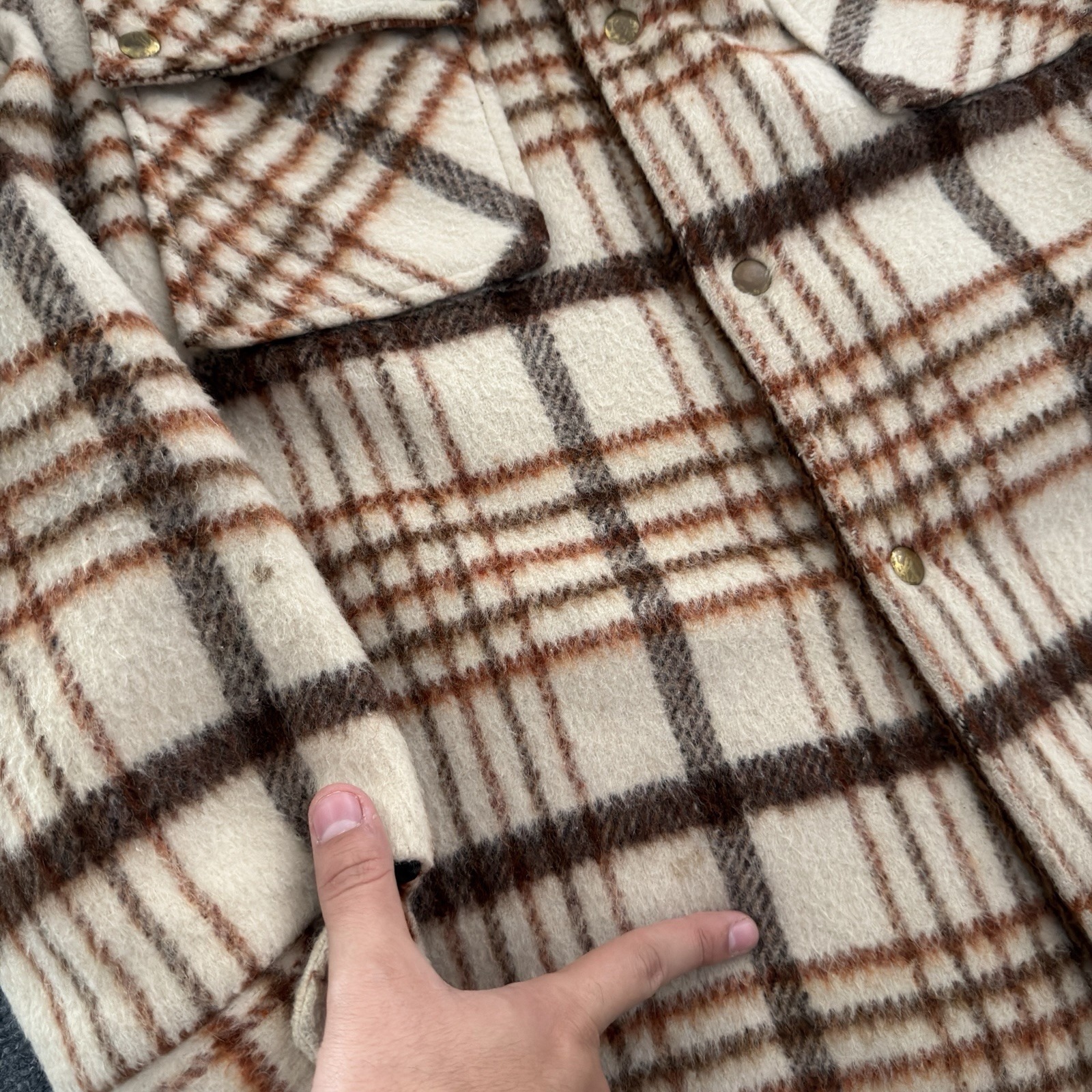 Vintage 60s Puritan Heavyweight Sherpa Lined Flannel Jacket — image 4 of 8